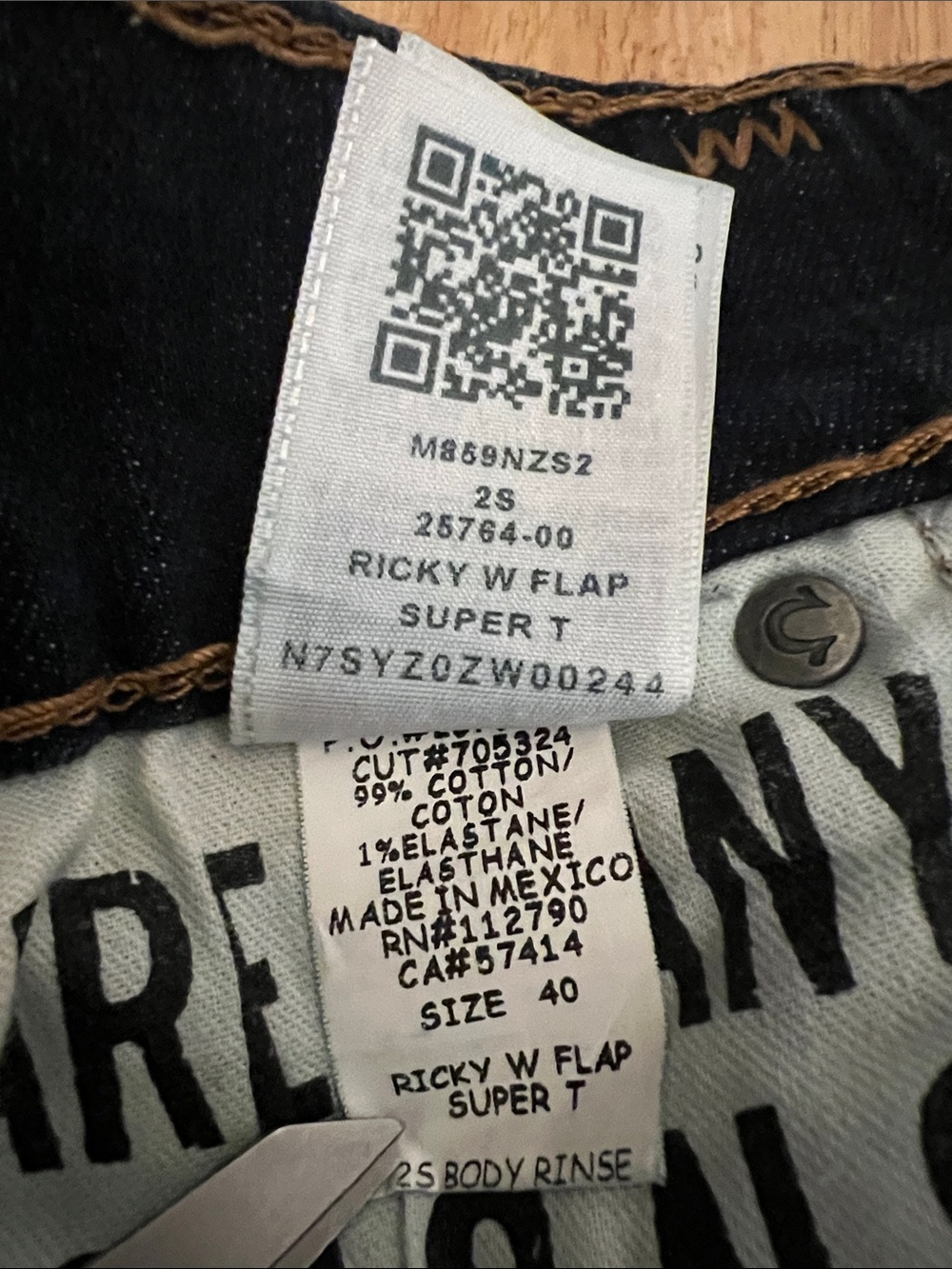 True Religion Dark Straight Leg Jeans - Picture 7 of 7